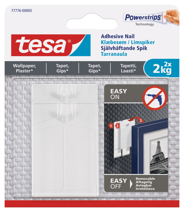 tesa® klæbesøm til tapet og gips 2 kg - 2 stk.